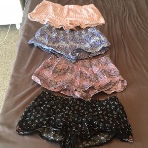 Lot of 4 Victoria's Secret Pajama Shorts